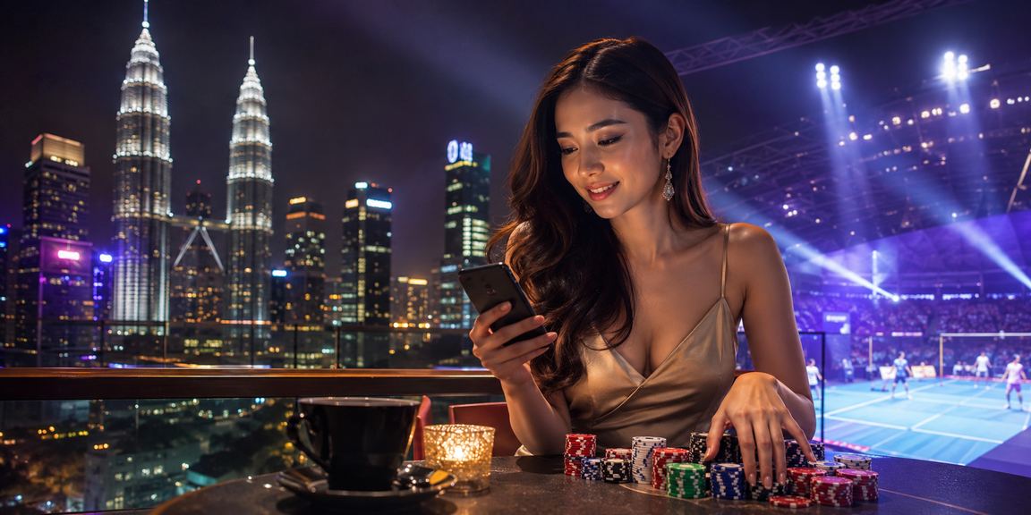 Meja baccarat langsung suasana kasino Malaysia